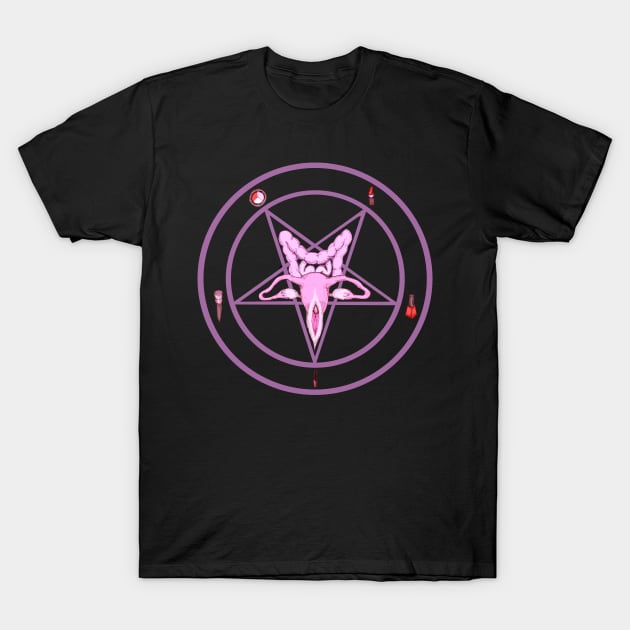 Woman Pentagram T-Shirt by LVBart